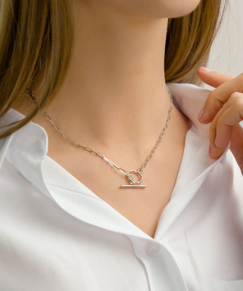 Colier din argint Dione (Silver/Gold)